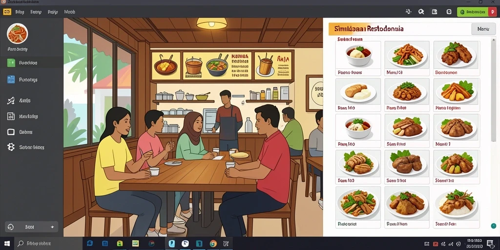 Screenshot menampilkan aksi seru karakter dalam permainan.