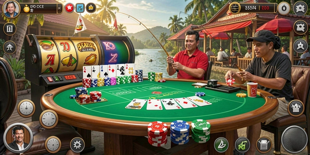 Layar utama aplikasi dengan pilihan permainan togel.