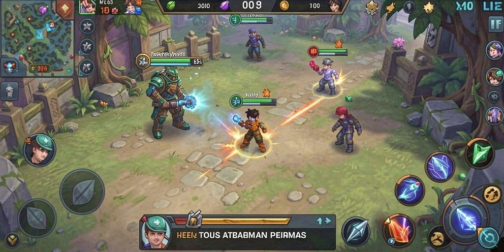 Tampilan antarmuka game yang menarik dan mudah digunakan.