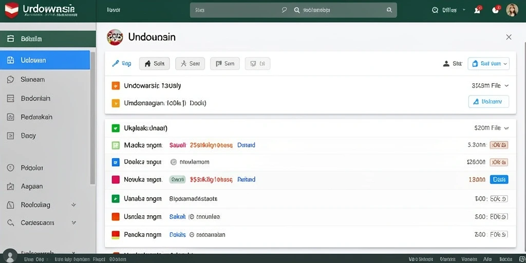 Tampilan antarmuka yang user-friendly dan intuitif.