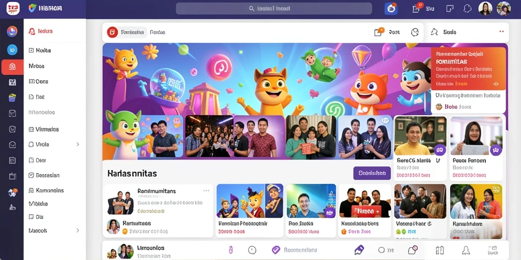Tampilan antarmuka yang sederhana dan menarik.