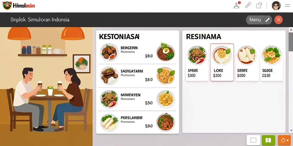 Tampilan karakter yang menarik dan unik.